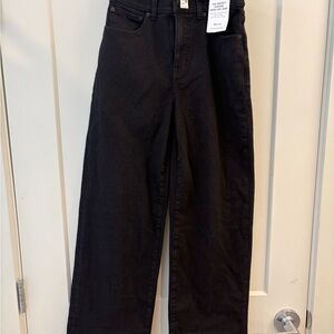 Madewell Black Flare & Wide Leg Jeans